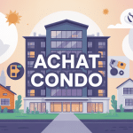 illustration achat condo copropriété immeuble propriétaires