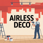 illustration airless deco chantier moderne peinture haute pression