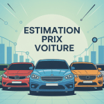 Illustration estimation prix de ma voiture sur podium