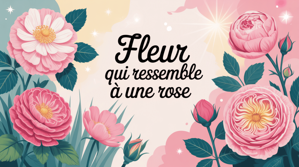 composition de fleurs qui ressemblent à une rose dans un jardin