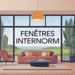 Vue moderne fenêtres Internorm design haut de gamme