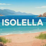 illustration presqu'île isolella plage sable et mer turquoise