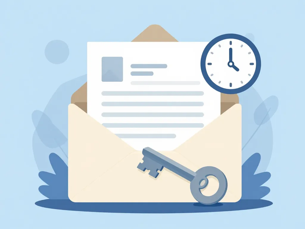 lettre de preavis pour demenagement illustration cle enveloppe