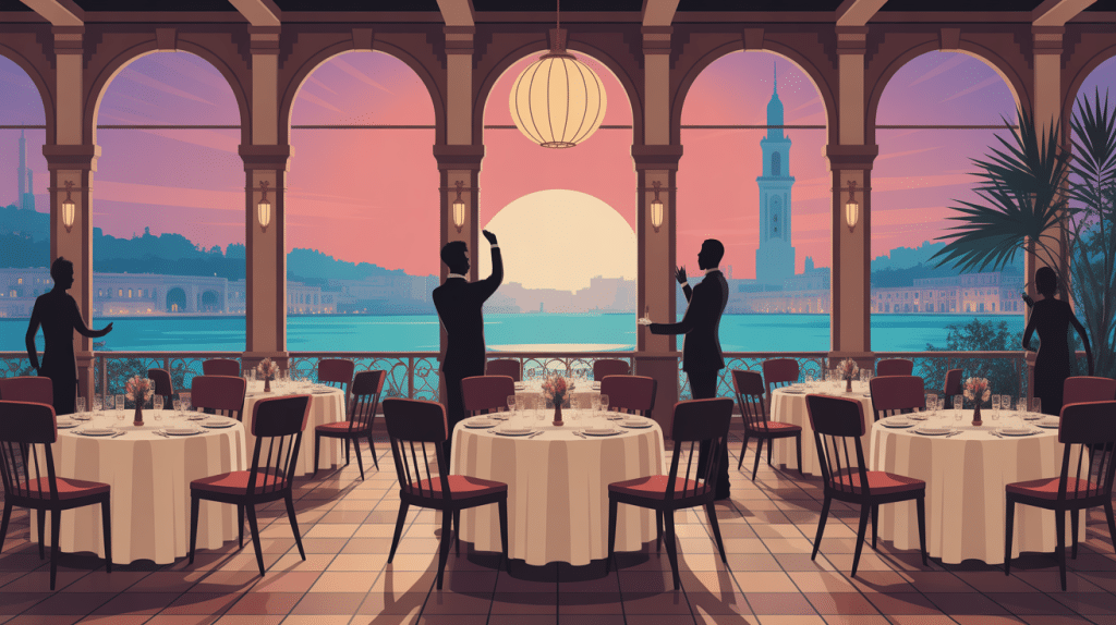 location restaurant alger visuel stylisé restaurant accueillant