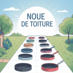 Illustration didactique de noue de toiture schéma technique