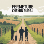 peut-on fermer un chemin rural image débat clôture campagne