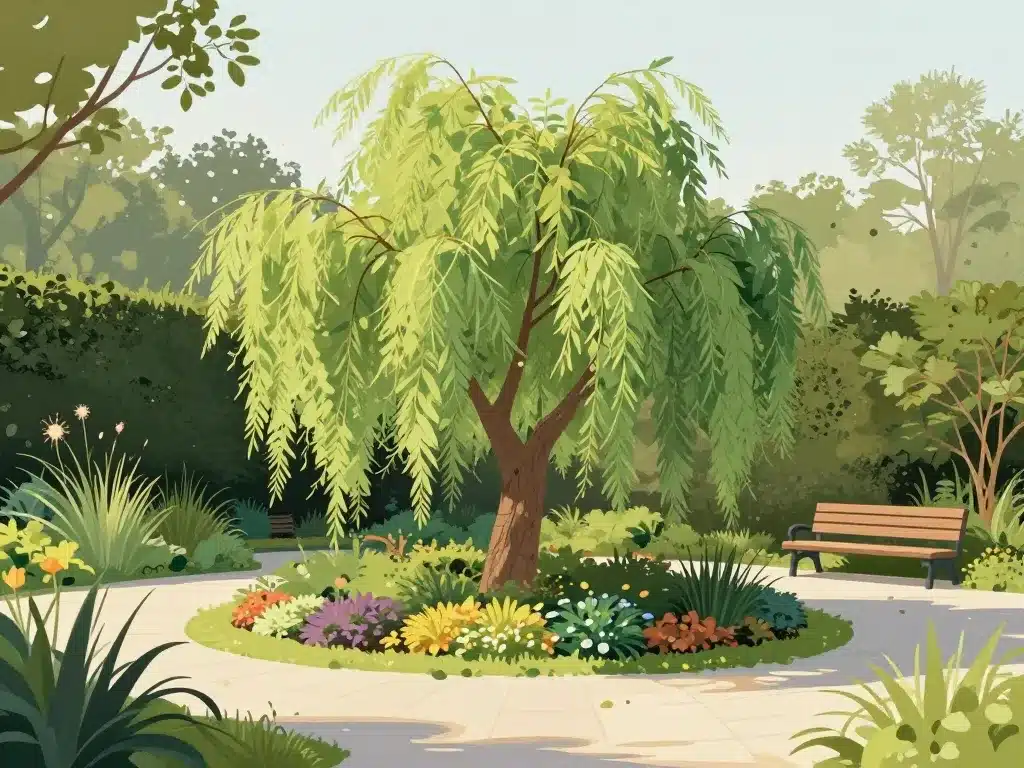 sophora pleureur paysager inspiration décoration jardin