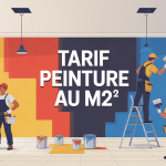 illustration tarif peinture au m2 travaux