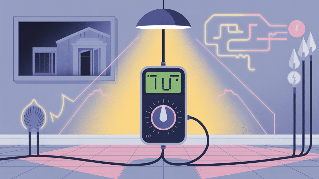 sécurité mesure tension entre neutre et terre multimètre