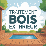 illustration traitement bois extérieur terrasse bardage mobilier