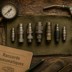 raccord rapide compresseur profils sur établi