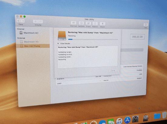 Apple Mac data recovery software used during the data recovery