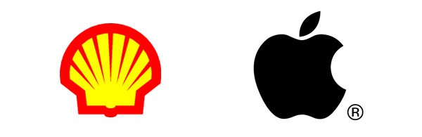 Voorbeelden van symbolische beeld-logo's