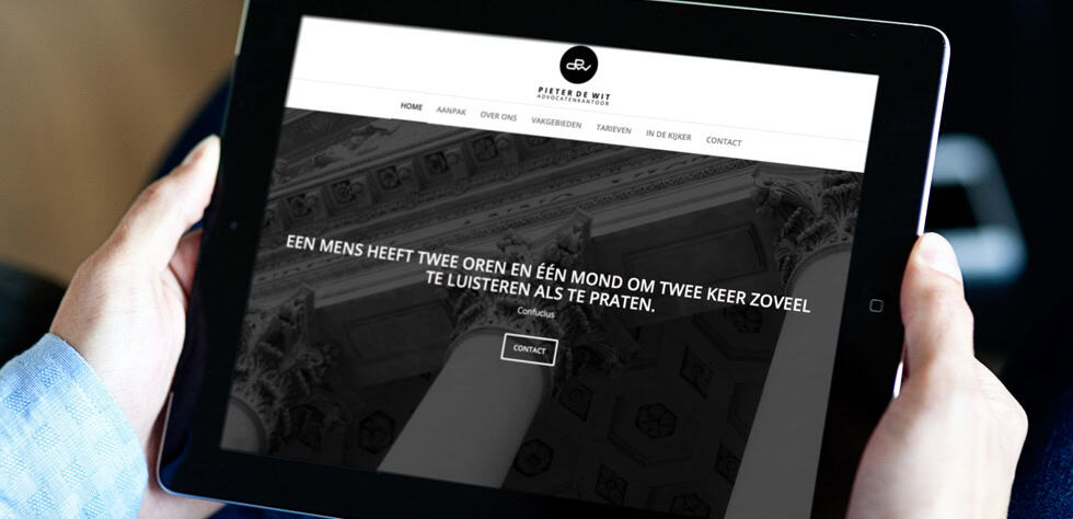 mobielvriendelijke website voor advocaat