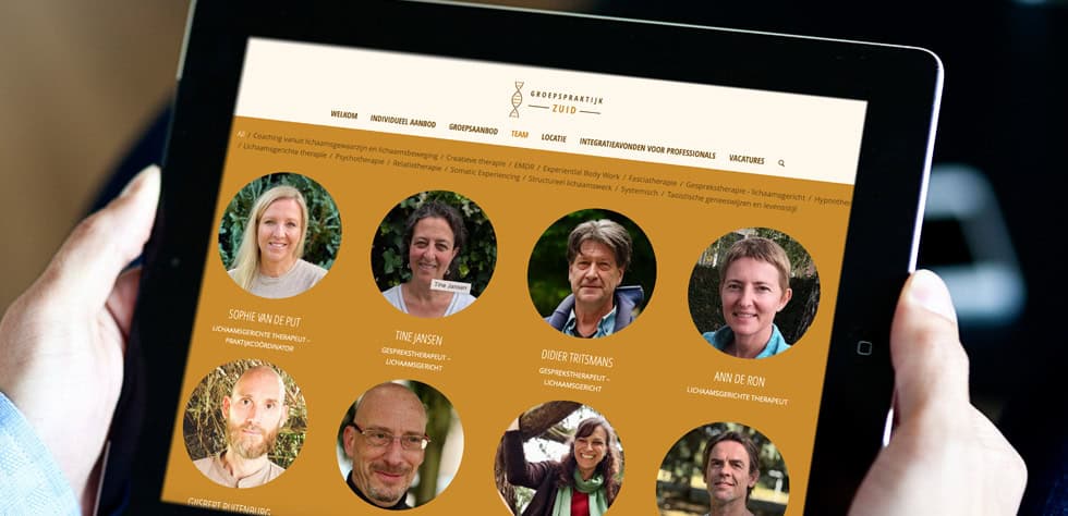 website voor groepspraktijk Zuid