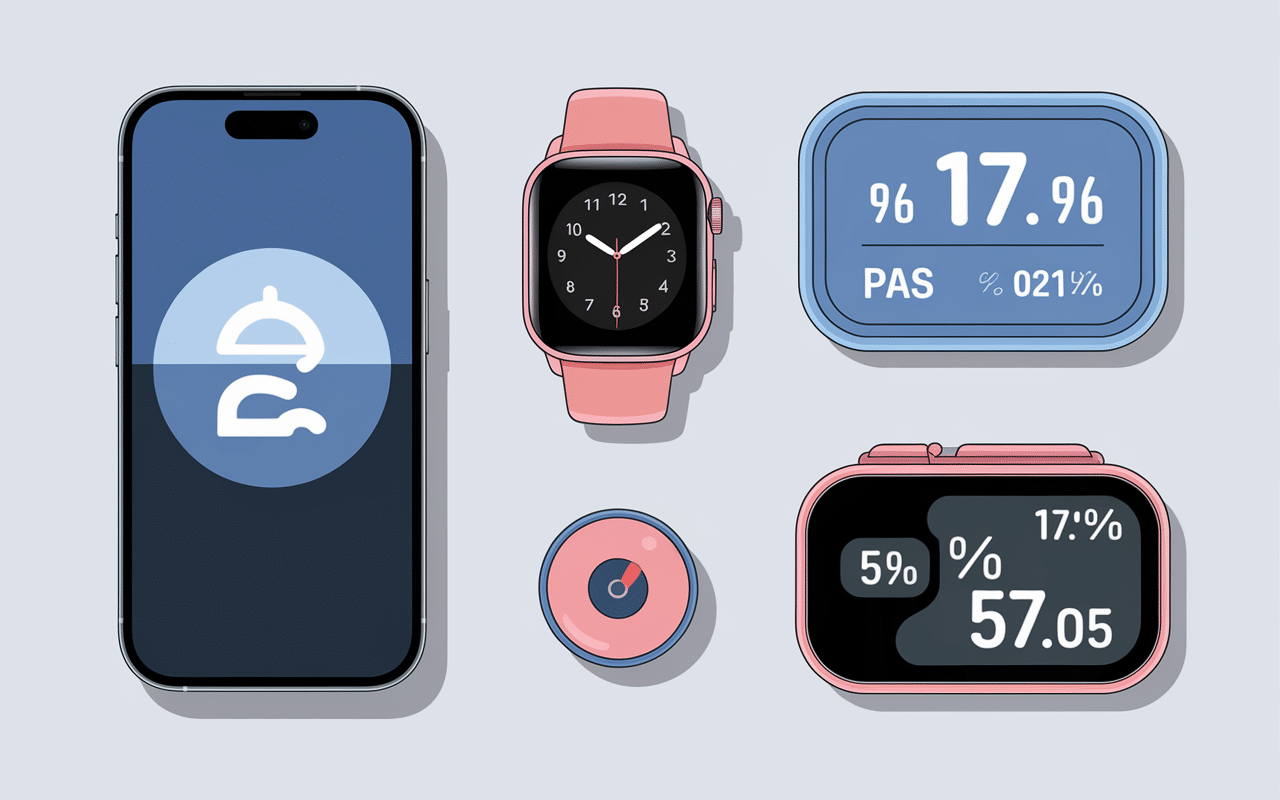 appareils technologie nombre pas km