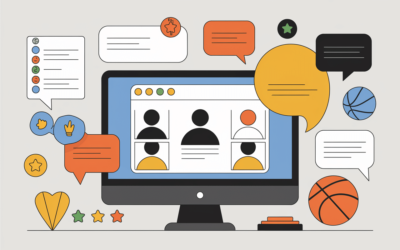 Interface forum Basketinforum avec discussions et utilisateurs