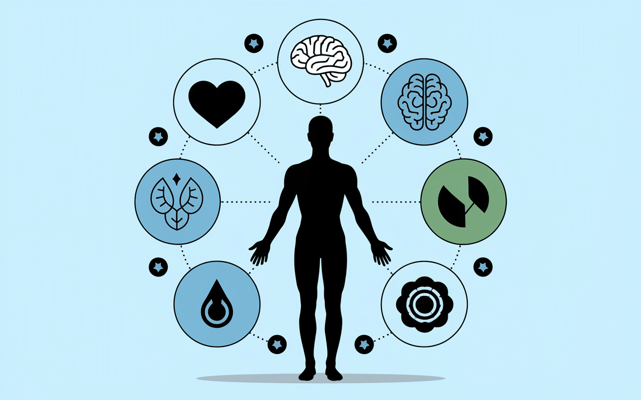 Silhouette humain bienfaits sport nue santé mental force thermorégulation