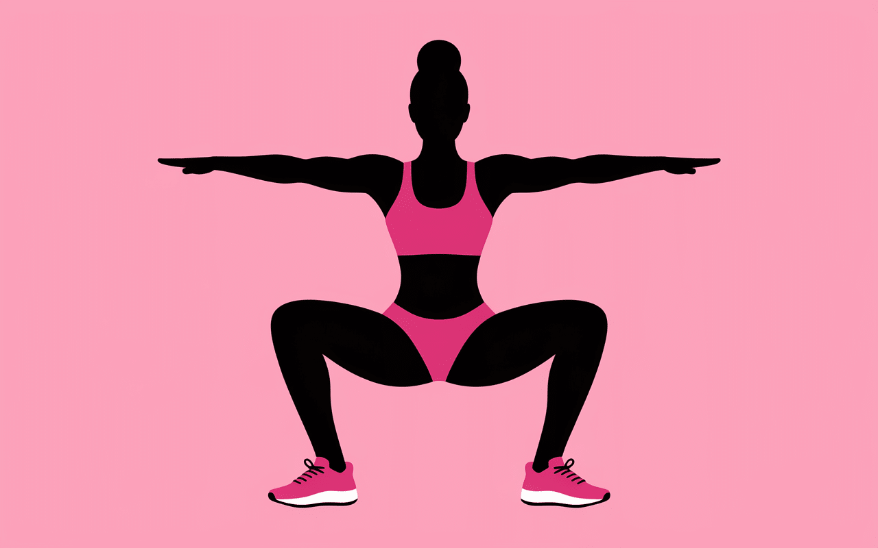 Exercices musculation bodybuilding femme silhouettes
