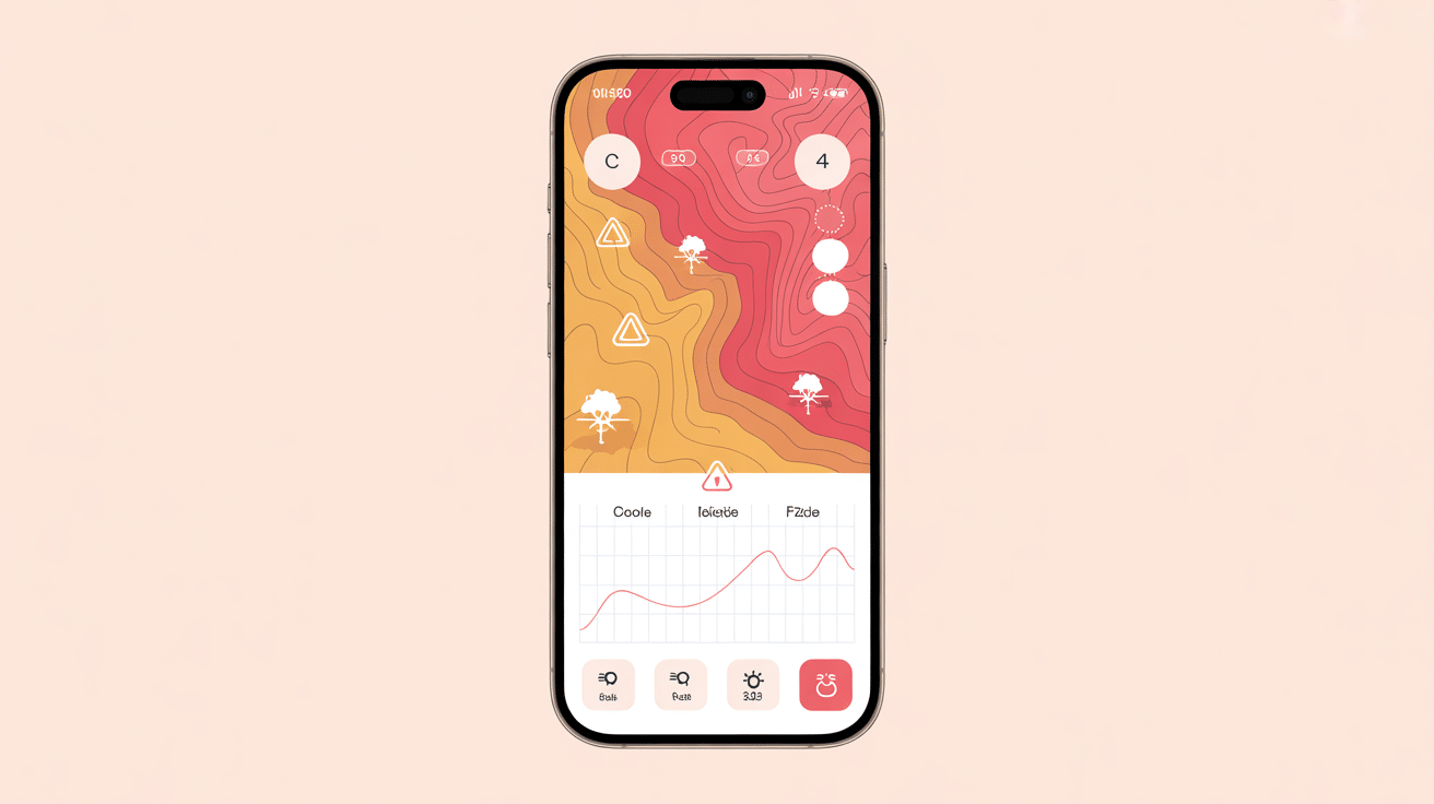 aviso de avalanche carte risques smartphone