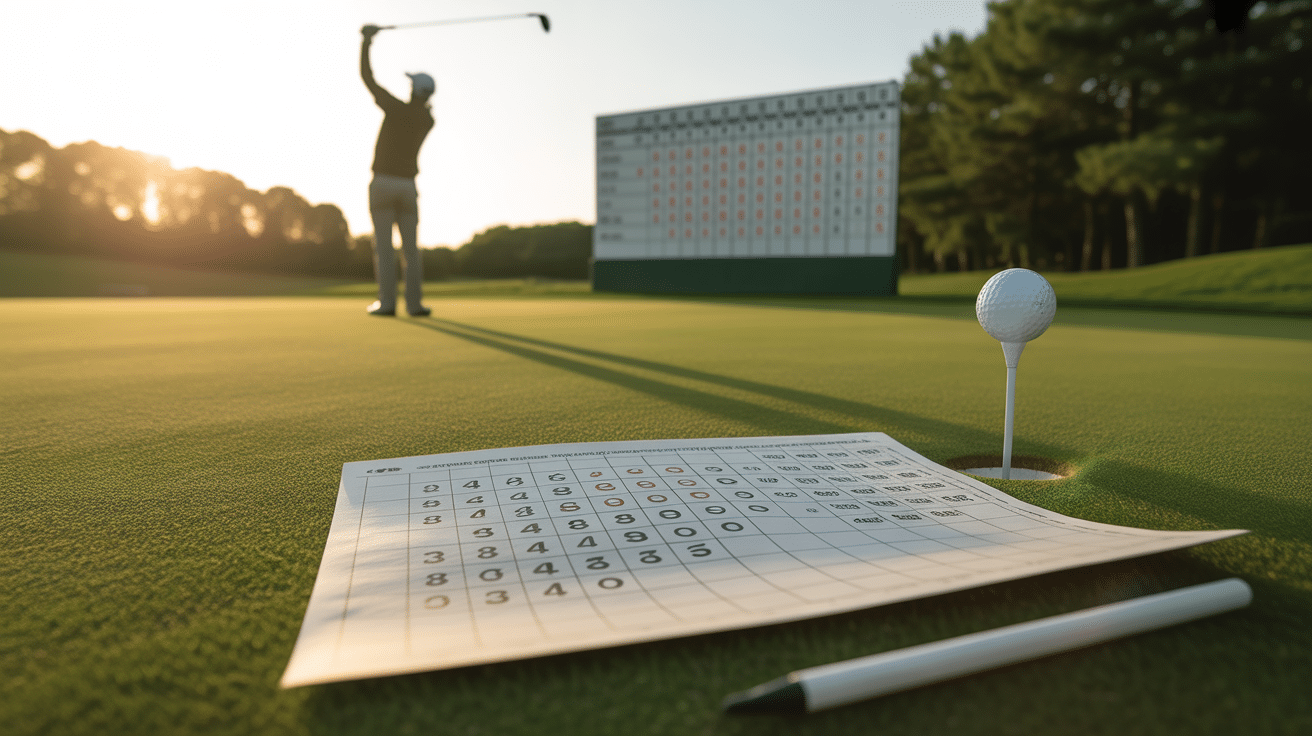 Eagle golf score carte motivation victoire