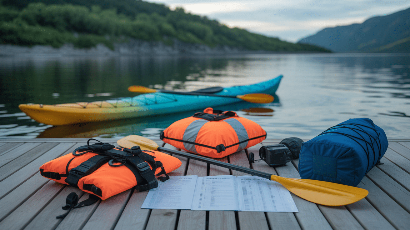 équipements sécurité pour rampe de mise à l'eau canoë-kayak-bateau-paddle