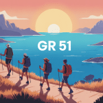 gr 51 durée illustration panorama mer montagne