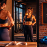 je ne perds pas de poids mais je m affine femme legging miroir
