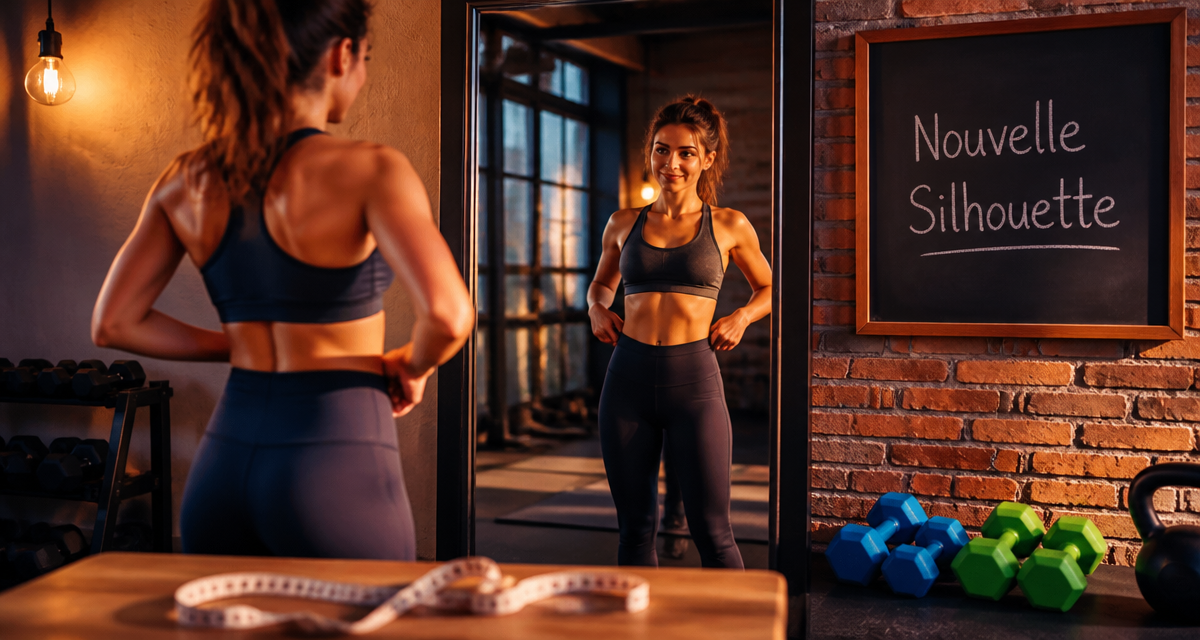 je ne perds pas de poids mais je m affine femme legging miroir