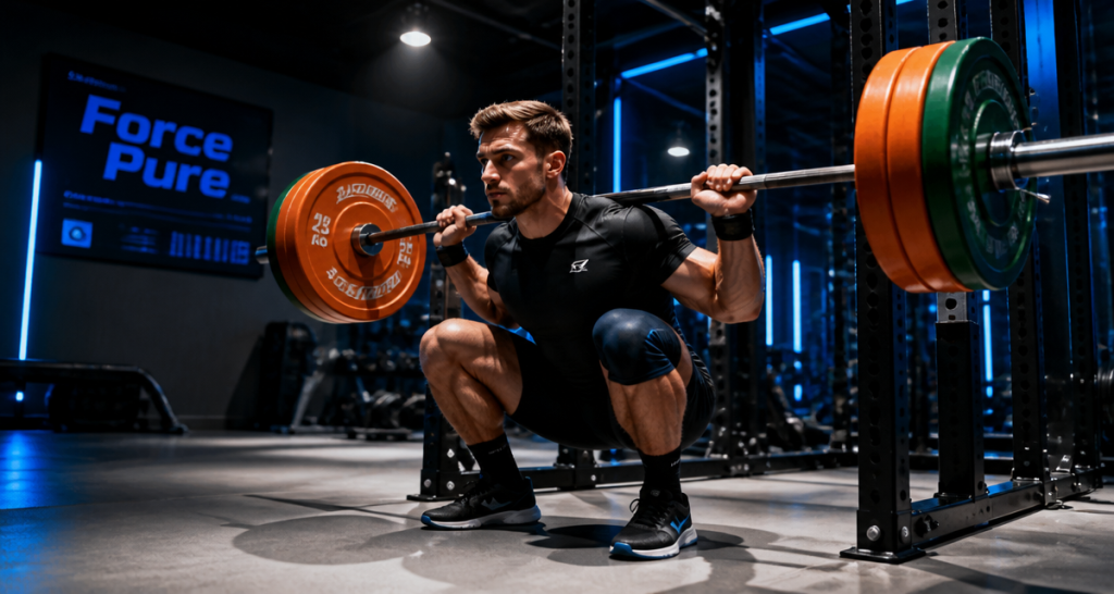 musculation pour la force athlète squat barre