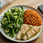 que faut il manger pour perdre du poids assiette légumes poisson quinoa