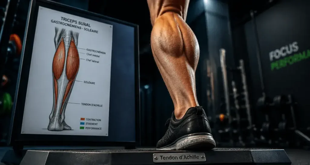Anatomie muscle du mollet : tendon d’Achille (triceps sural)
