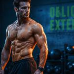 muscle oblique externe de l abdomen sur athlète en gym