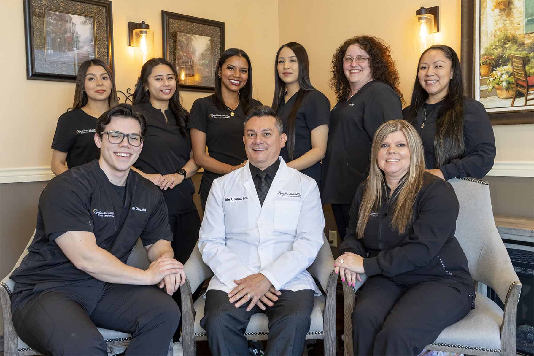 Dr. Chavez and his dental staff