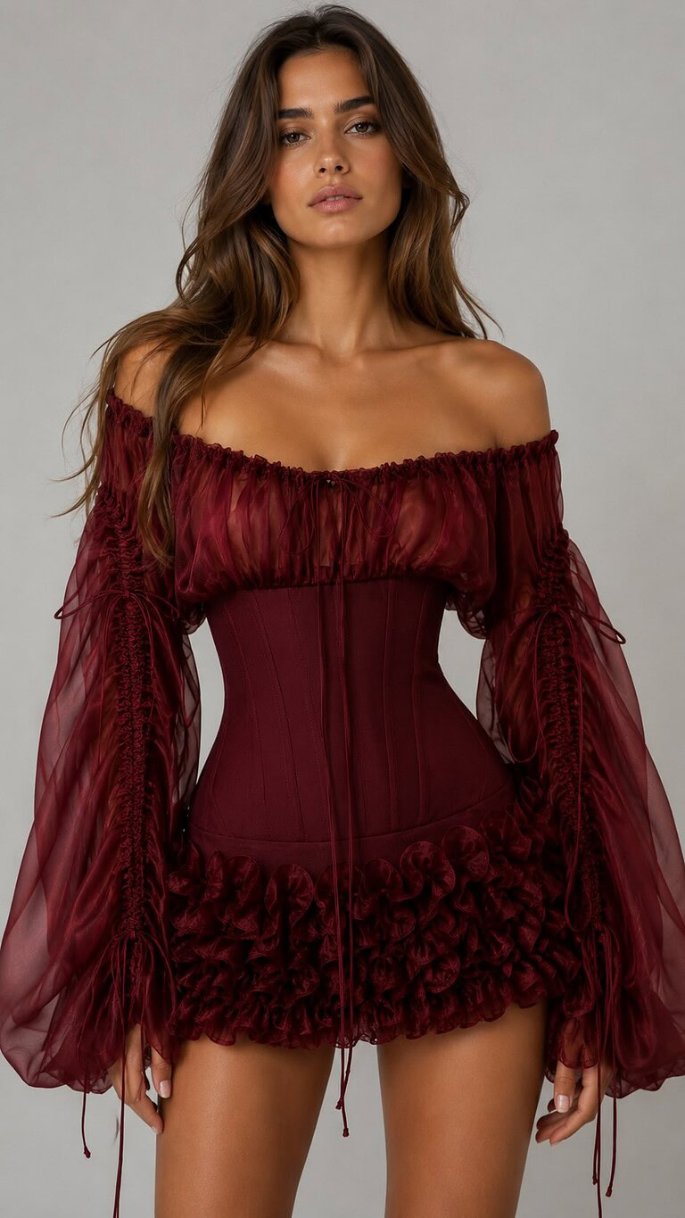 Vestido Corsé Rouge | Arquitectura de Organza