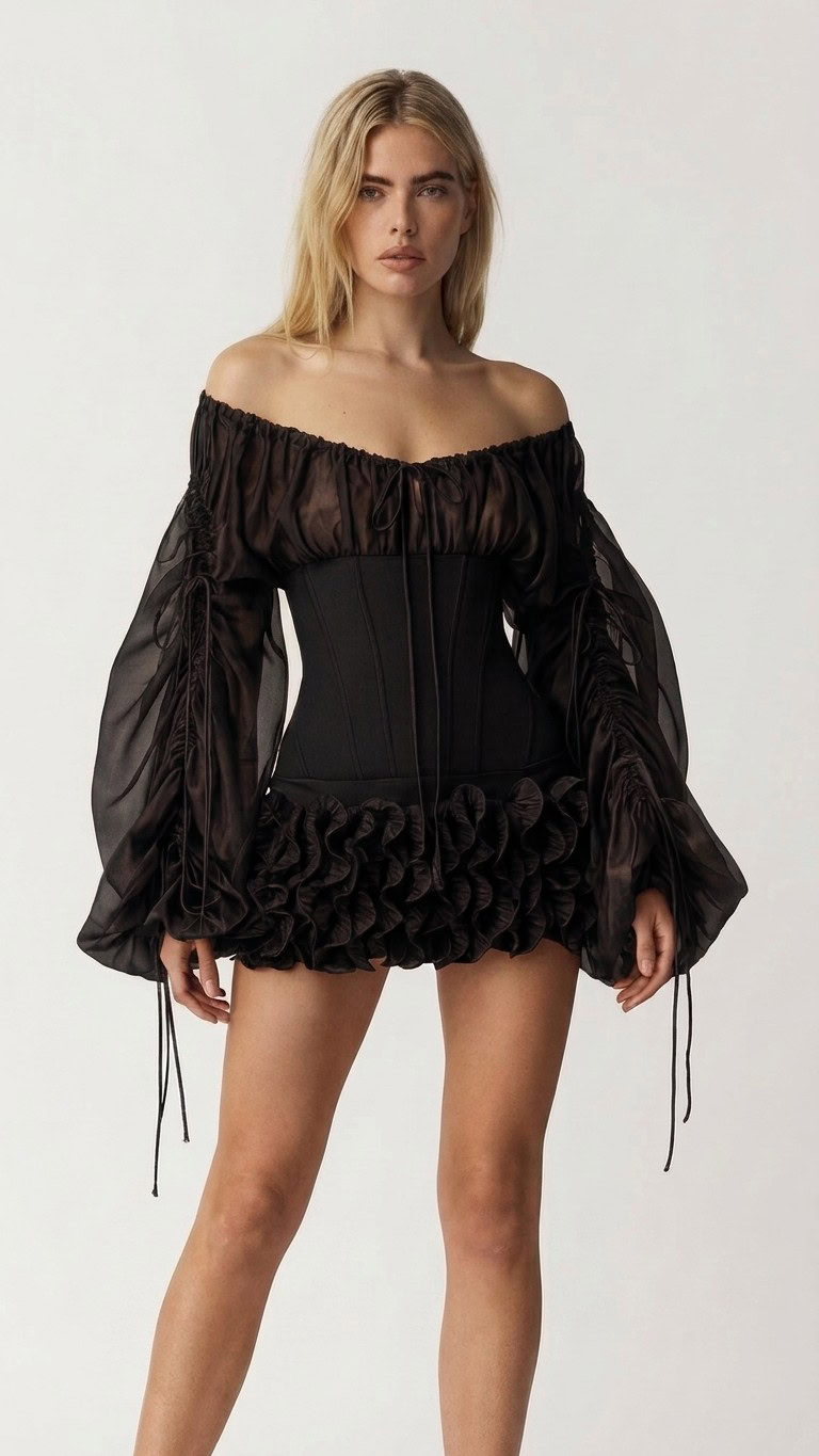 vestido corset modelo