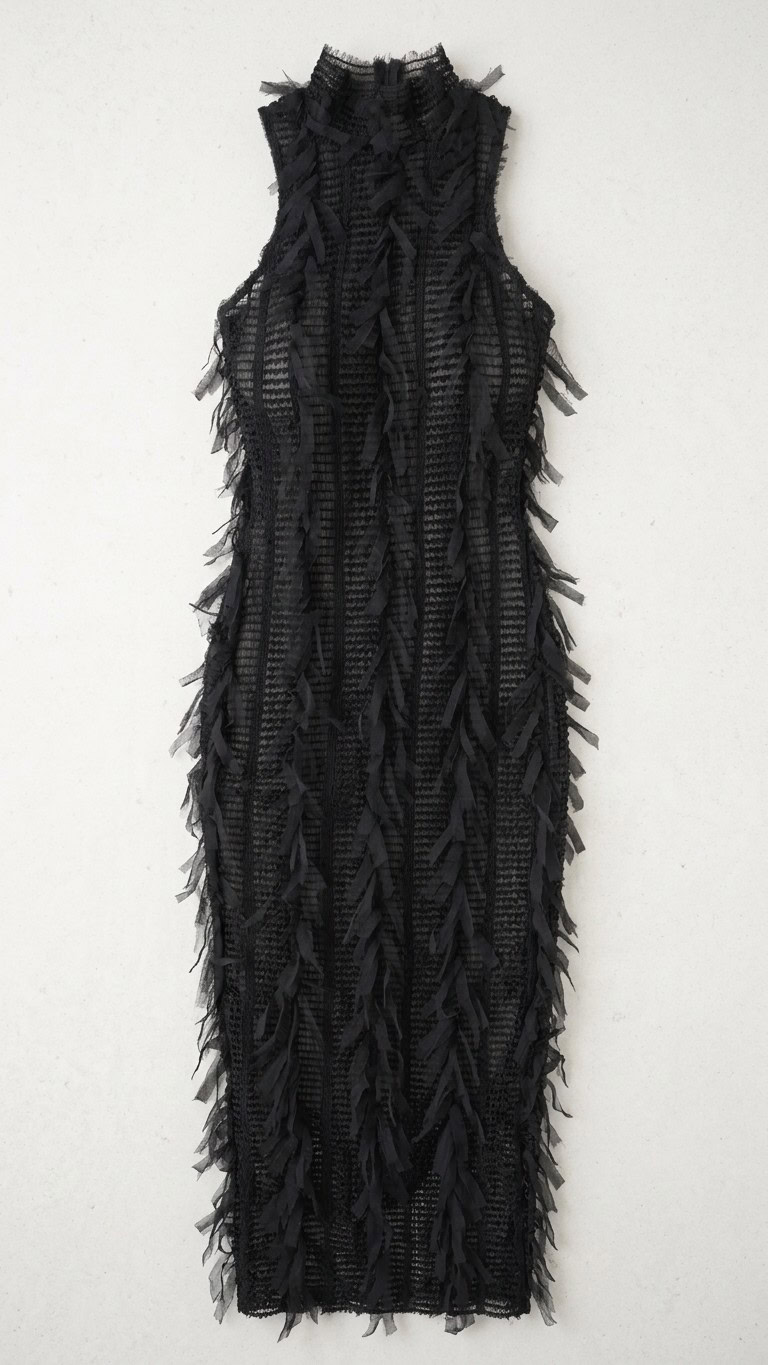 vestido sirocco negro packshot.
