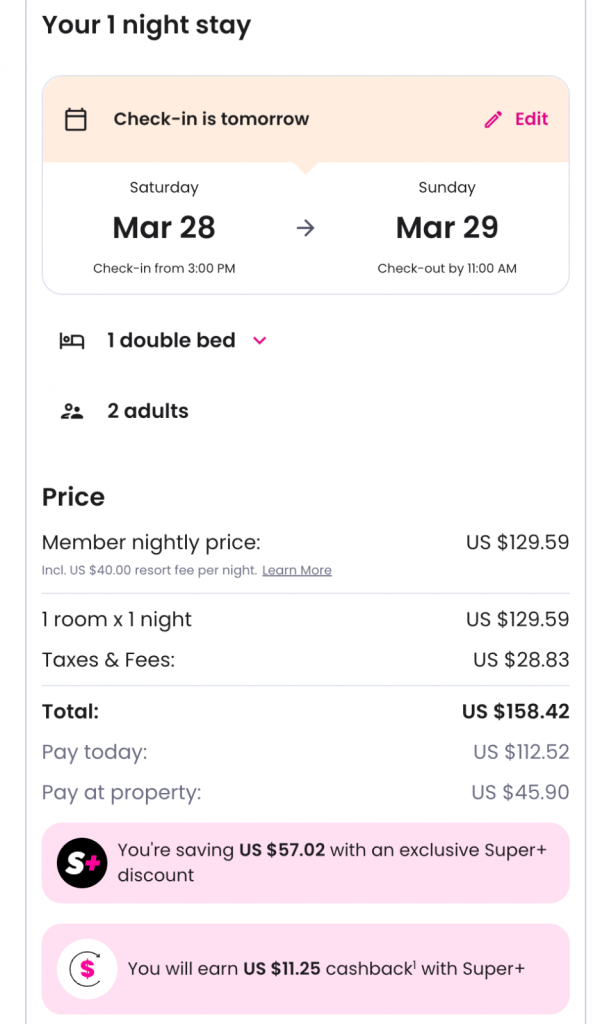 super.com last minute hotel deals