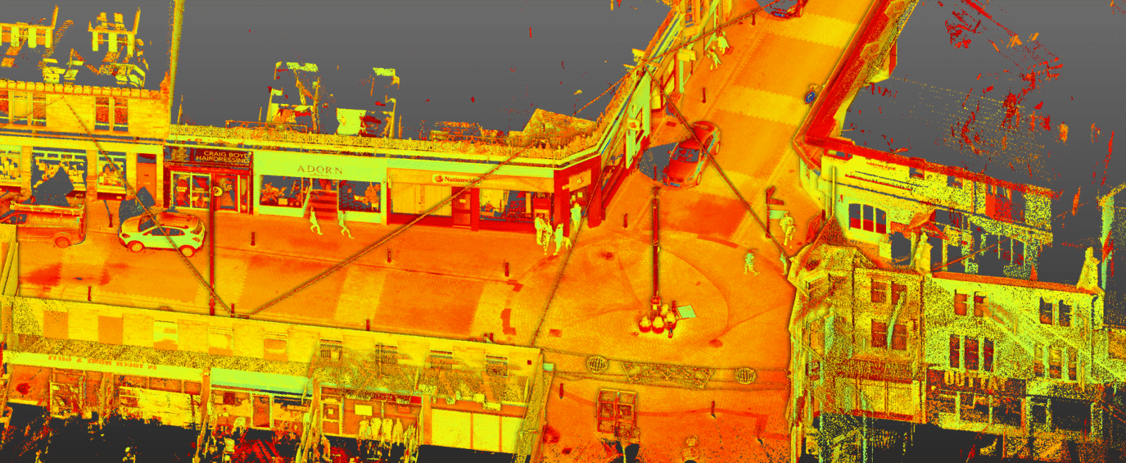 Data image from a mobile mapping survey