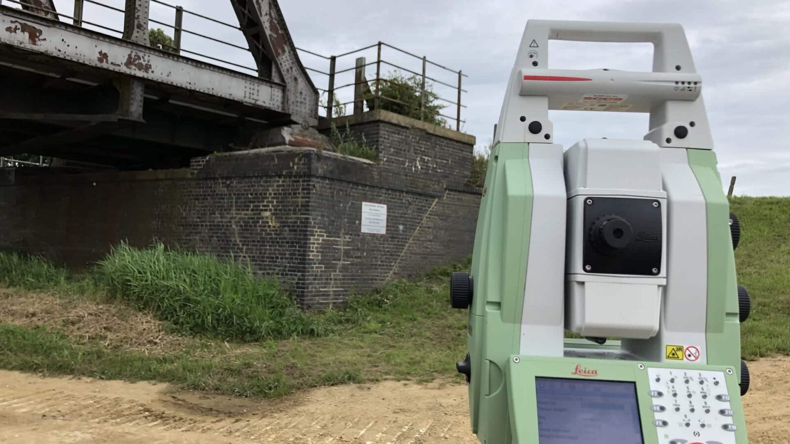 Network Rail working with us on a survey for a railway line