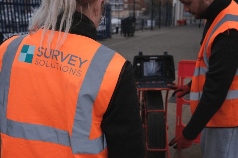 Utilities surveyors on site