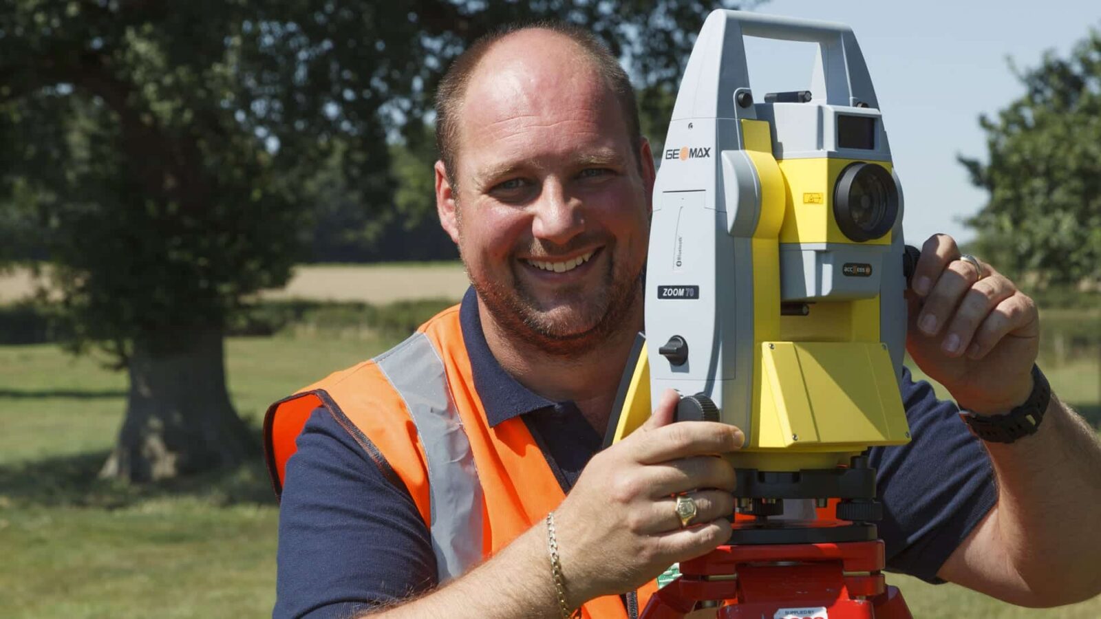 Surveyor conducting a Topographical Survey