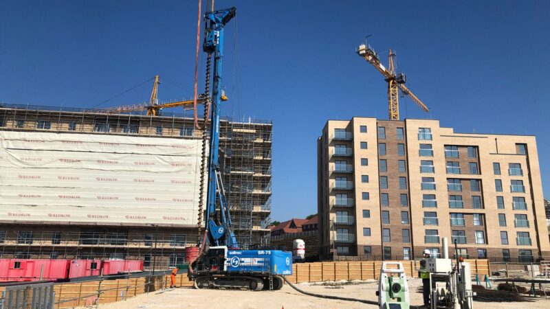 central piling setting out