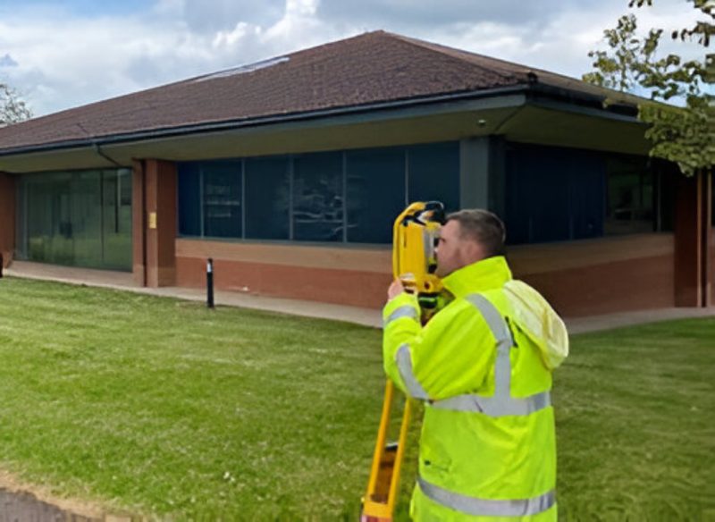 Senior Surveyor Ben conducting topographical survey