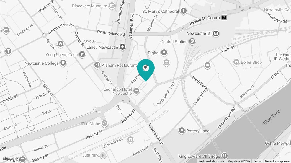 Newcastle Office Map Image