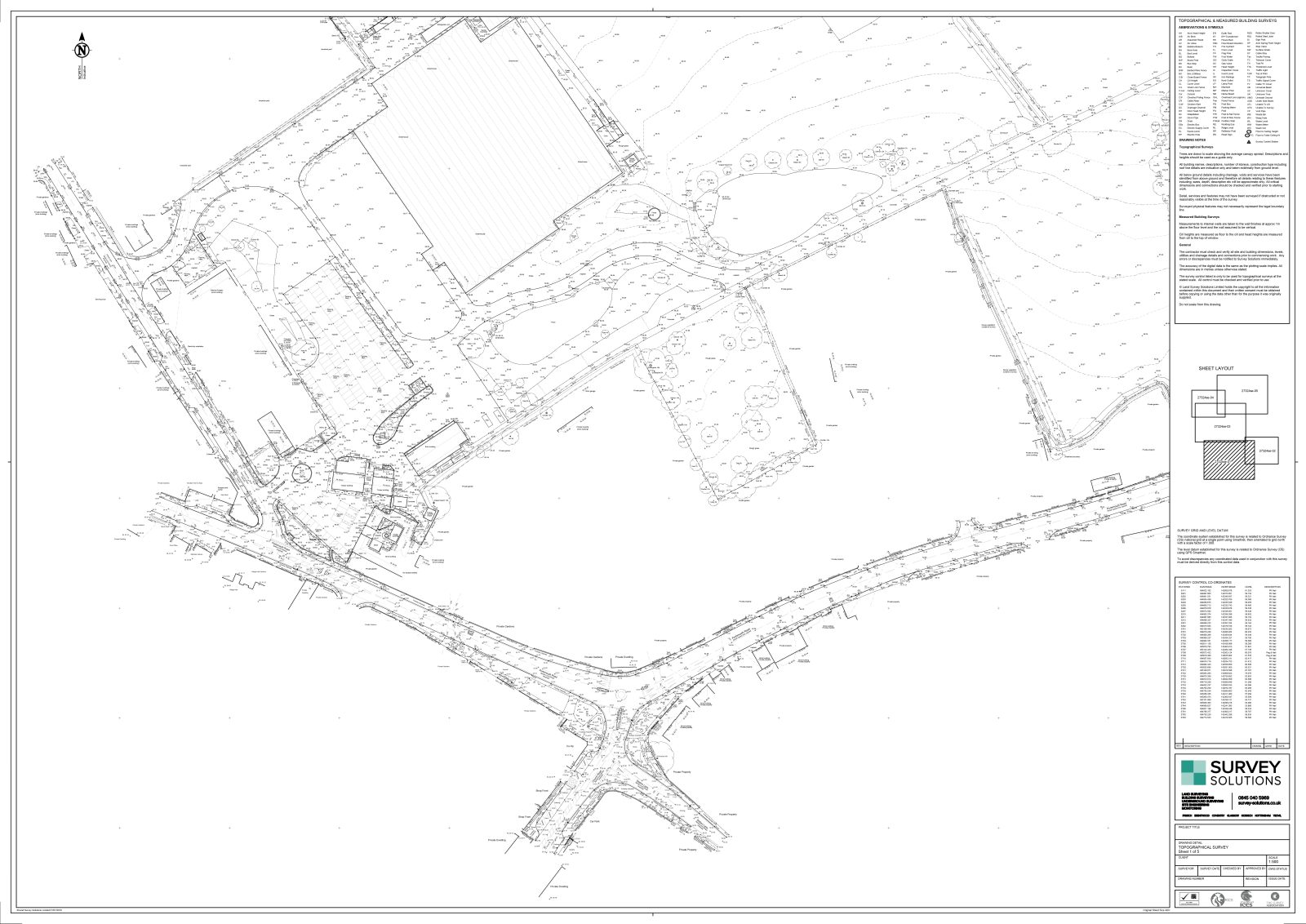 Topographic Survey Map - Survey Solutions