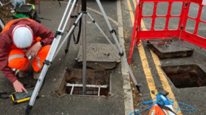 Confined Space Laser Scanning Survey to Map Deep Sewer