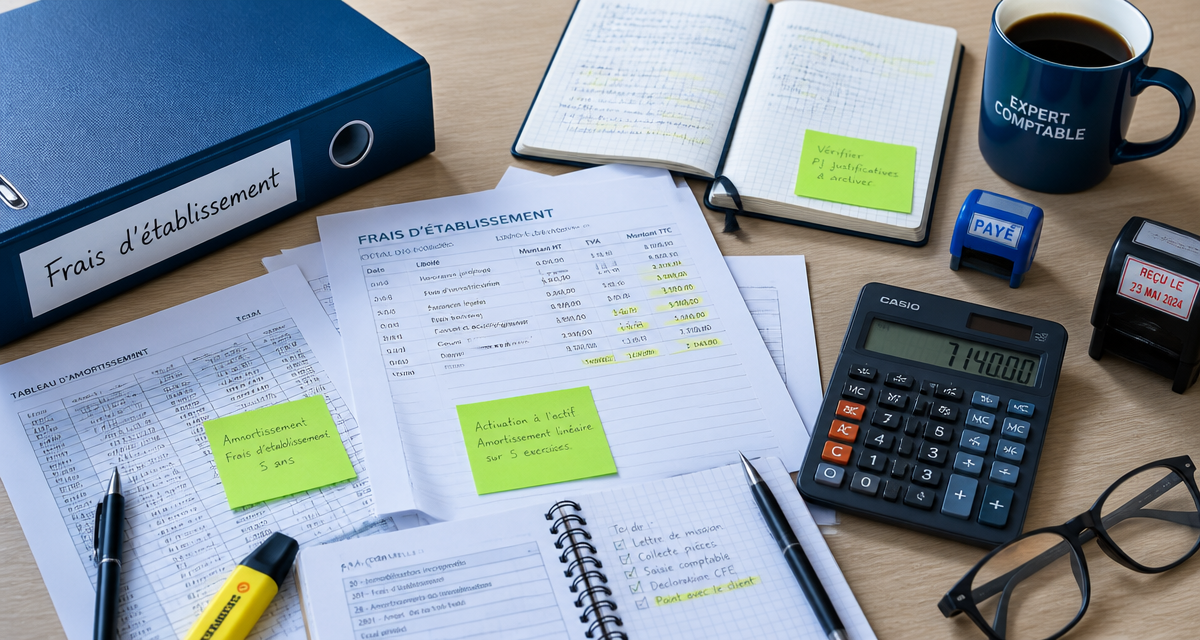 frais d établissement sur bureau expert-comptable