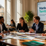 Réunion de jeunes professionnels sur le marketing territorial