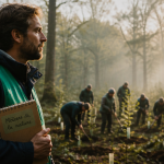 Technicien forestier metier dans la nature en foret